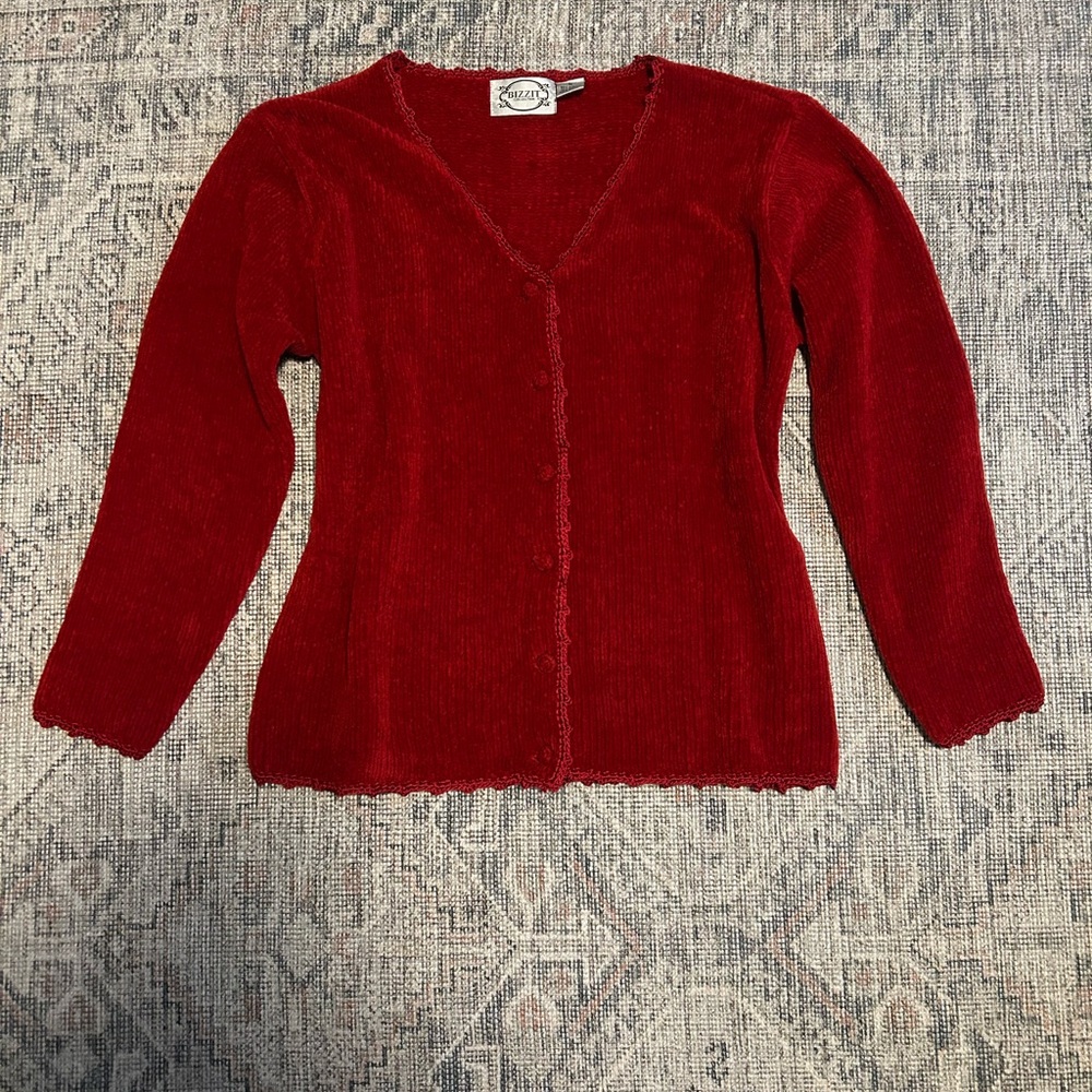Vintage Soft Red Women's Cardigan